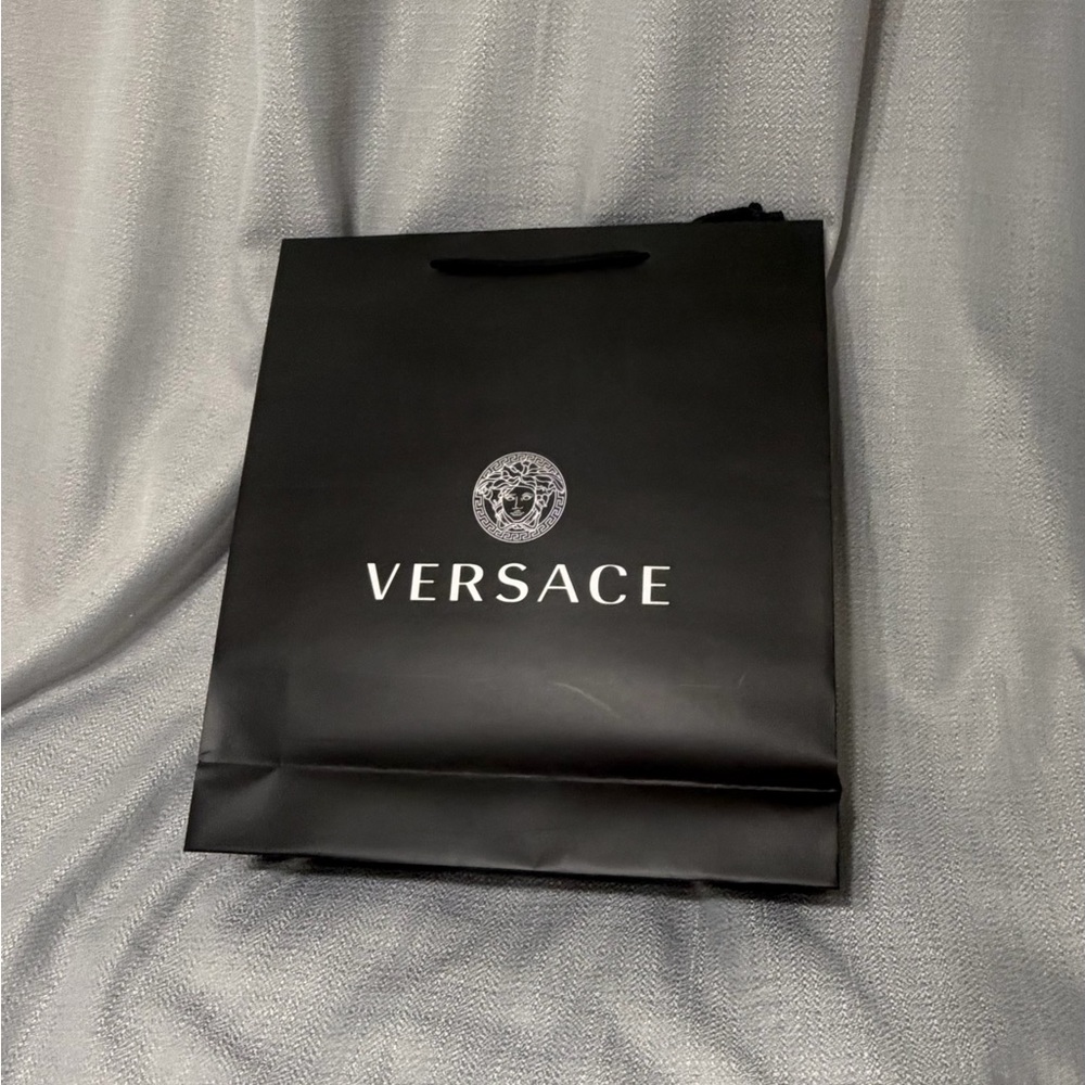 Versace Black Men’s Logo Shopping Bag